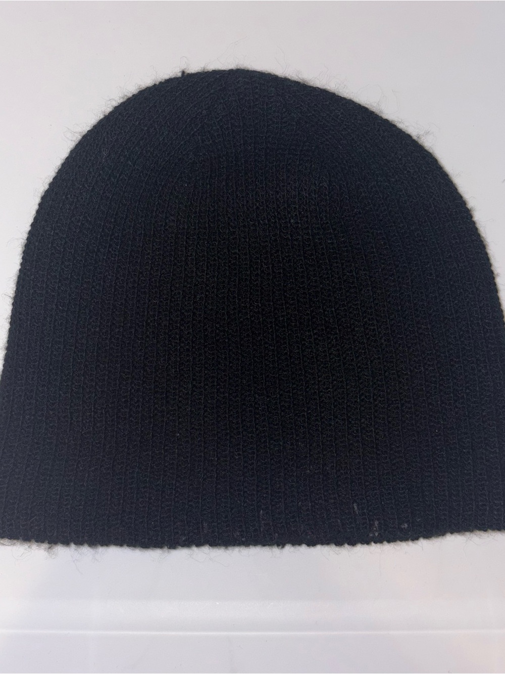 H&M Black Ribbed Knit Beanie - Winter Hat